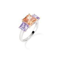 Anello Amen Donna Cocktail in Argento Zircone RCK3QUBCHLI-14 - RCK3QUBCHLI-14